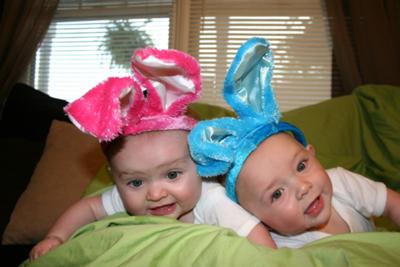 Kass & Kayden's first Easter at 6 months old!