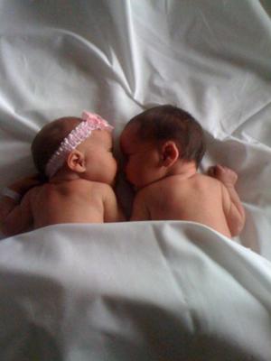 Hadlei & Braedon, they were just a few days old.... mommy has a photo obession:)