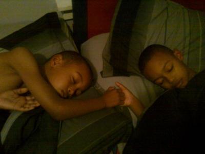 Brotherly love ...its a twin thing