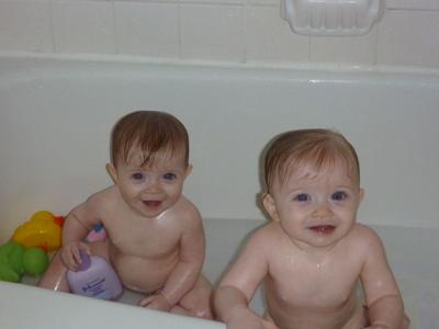 Cameron and Avery 11 mo identical twin girls