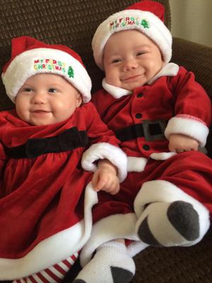 Mr. & Mrs. Mini Clause-Smiles all the way...