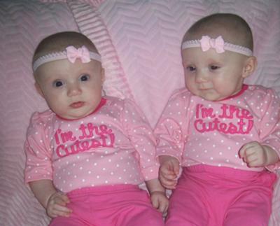 Taylor Marie & Jersey Lynn ~ 4 1/2 mo.old