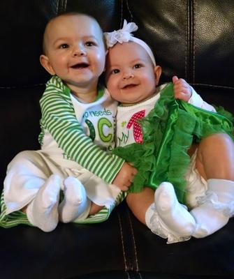 Landry and Leyton, our lucky charms