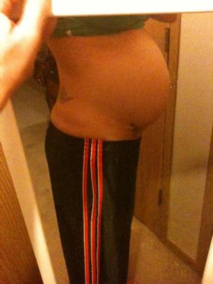 20 weeks 3 days in this pic