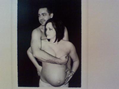 My husband and I, 24 weeks pregnant with boys number 2 and 3!