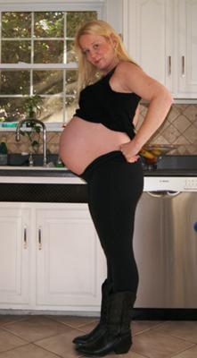 34 weeks twin belly