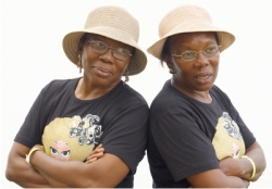 older african american twin ladies