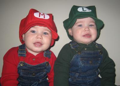 Baby Mario and Luigi