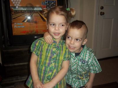 Lillian and Richard 3 years old