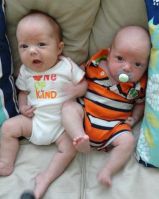 Maxwell and Vivian Kowalski (14 weeks old)