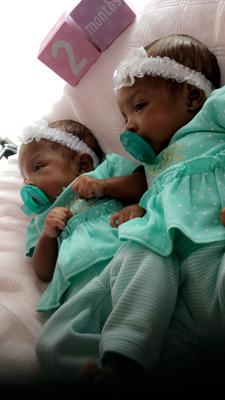 Mommy loves to dress us alike! 