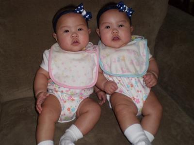 Jaina & Ellie  Five Months Old