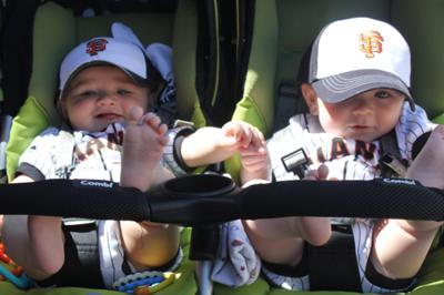 Noah & Aaden's first San Francisco Giants Game