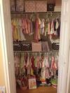 Twin girls closet