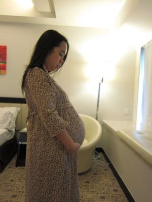 Twin Belly at 40 Weeks