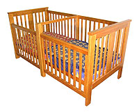 l shaped cribs for twins