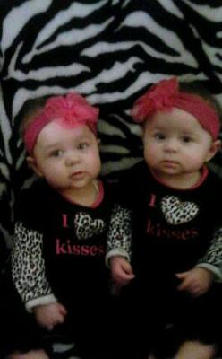 savannah and gabriella 8 months old !