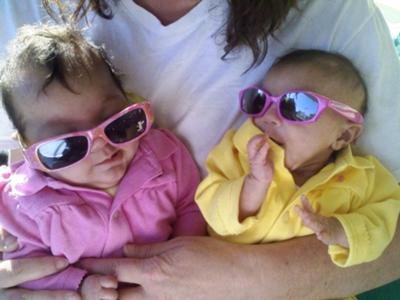 AUBREY AND ARIELLA 3 MO.