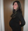 28 week twin belly