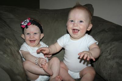  8 months old -- Abrianne & Asher